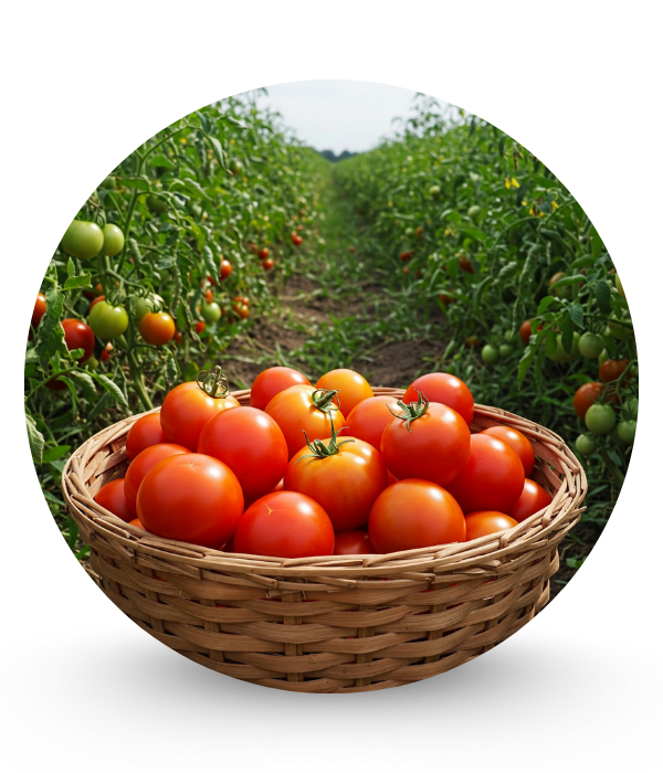 Field tomato plants loaded at our Grainger County farm